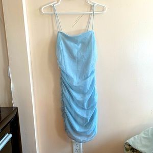Light blue Ruched Dress